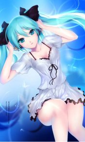  性感初音，初音h高清480×800手机壁纸大全 