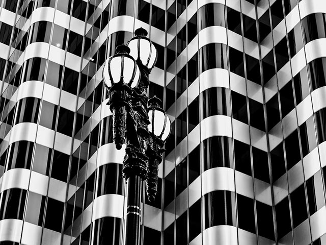 美国旧金山市波浪形外表的建筑640×480手机壁纸图片