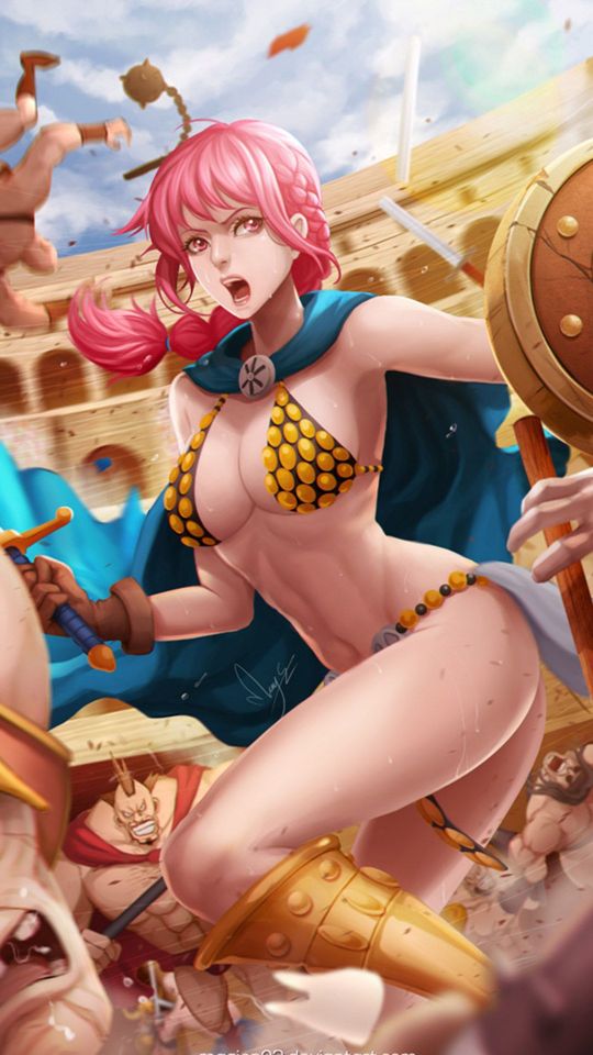 海贼王蕾贝卡Rebecca性感三点式黄金战衣香艳1080p手机壁纸下载