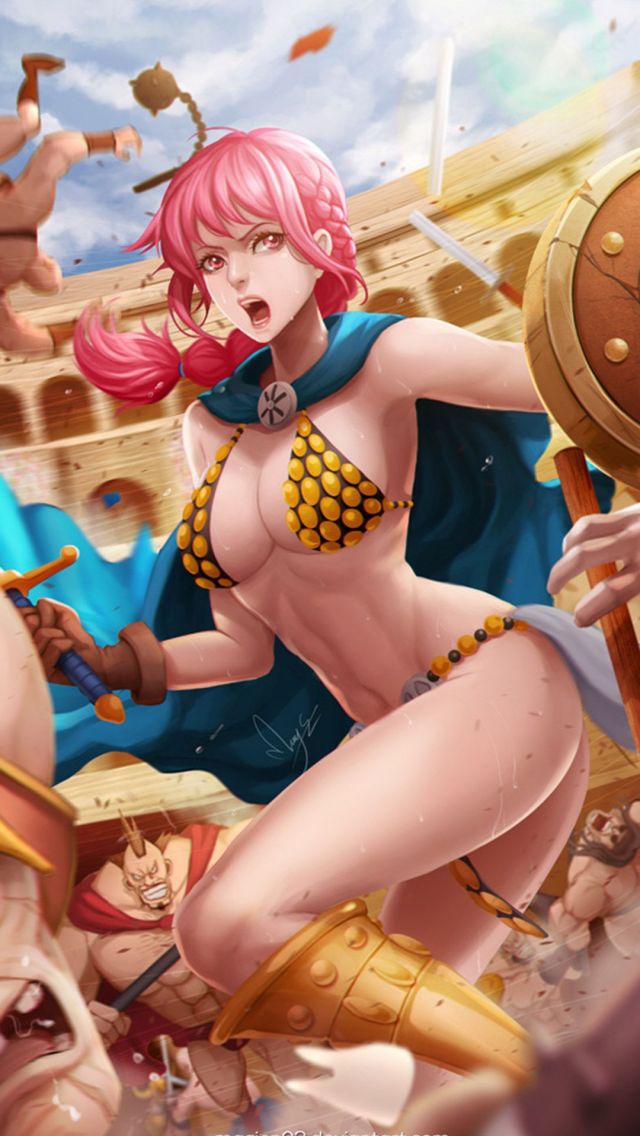 海贼王蕾贝卡Rebecca性感三点式黄金战衣香艳1080p手机壁纸下载