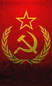 麦穗，镰刀，锤子，五角星，苏联共产主义标志高清手机壁纸下载图片