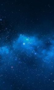 星星点点，蓝色的无尽深邃星空1080手机壁纸图片