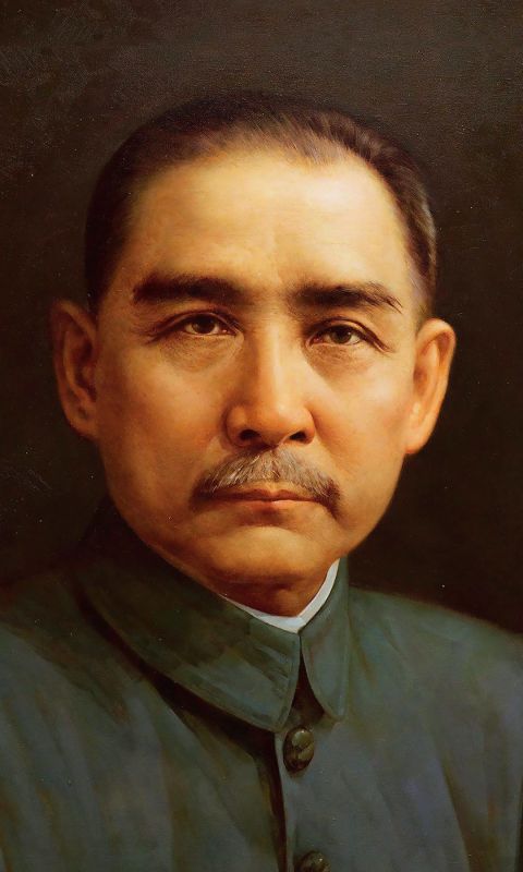 国父孙中山油画高清图片手机壁纸