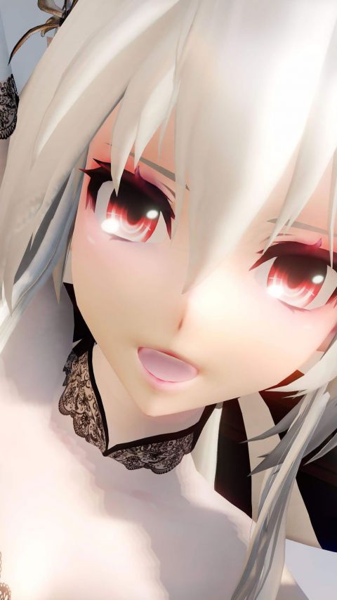 弱音少女（YOWANE HAKU）蕾丝大眼手机壁纸图片1080x1920