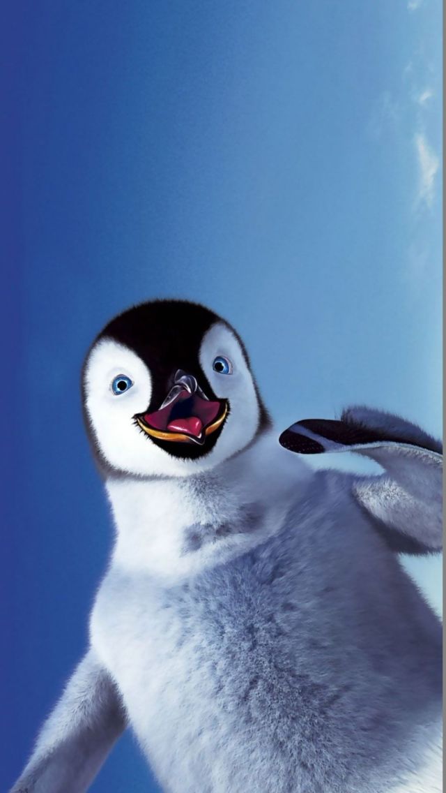 电影快乐的大脚里面的企鹅手机壁纸图片
