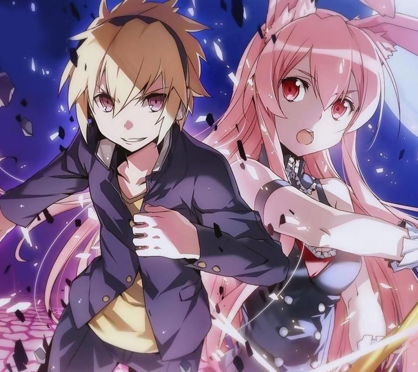 逆回十六夜和黑兔高清手机壁纸图片2160x1920下载