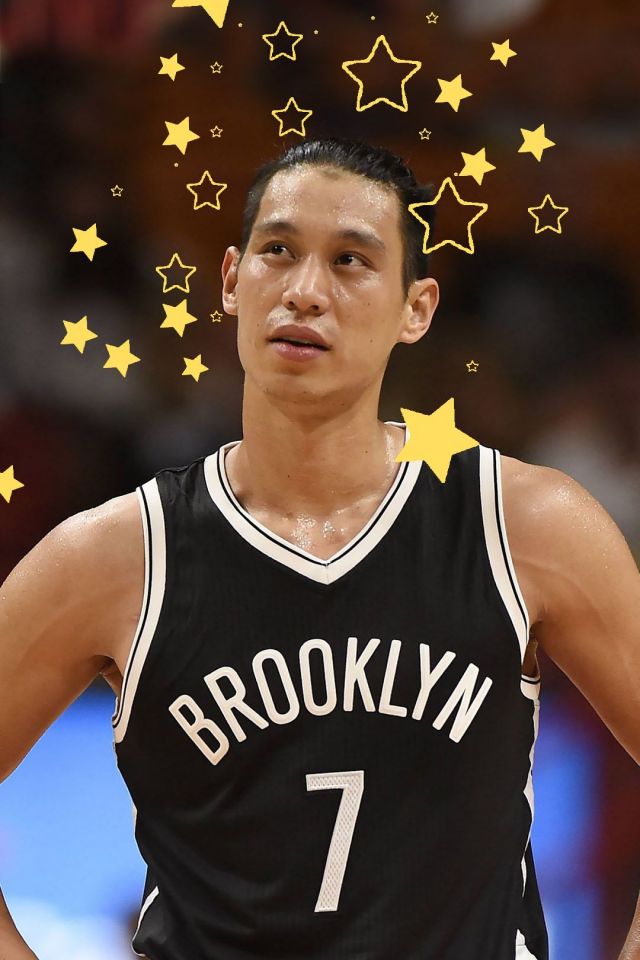 林书豪Jeremy Lin穿篮网球衣，新发型上场篮球精彩图片手机壁纸