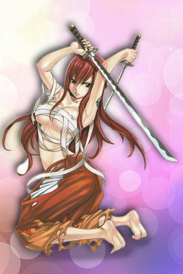 艾露莎舞动双剑性感图片手机壁纸