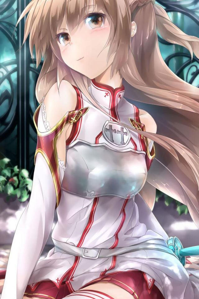 亚丝娜Yuuki Asuna同人手绘手机壁纸下载