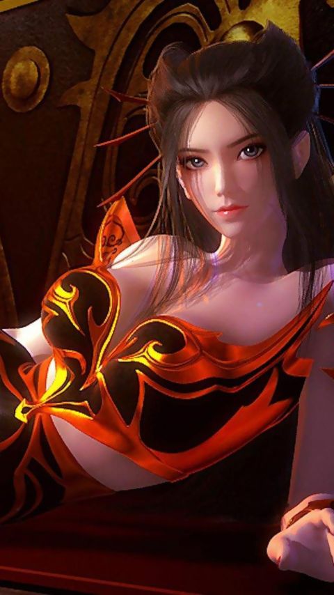 4张动漫《天行九歌》焰灵姬手机壁纸图片大全（2）