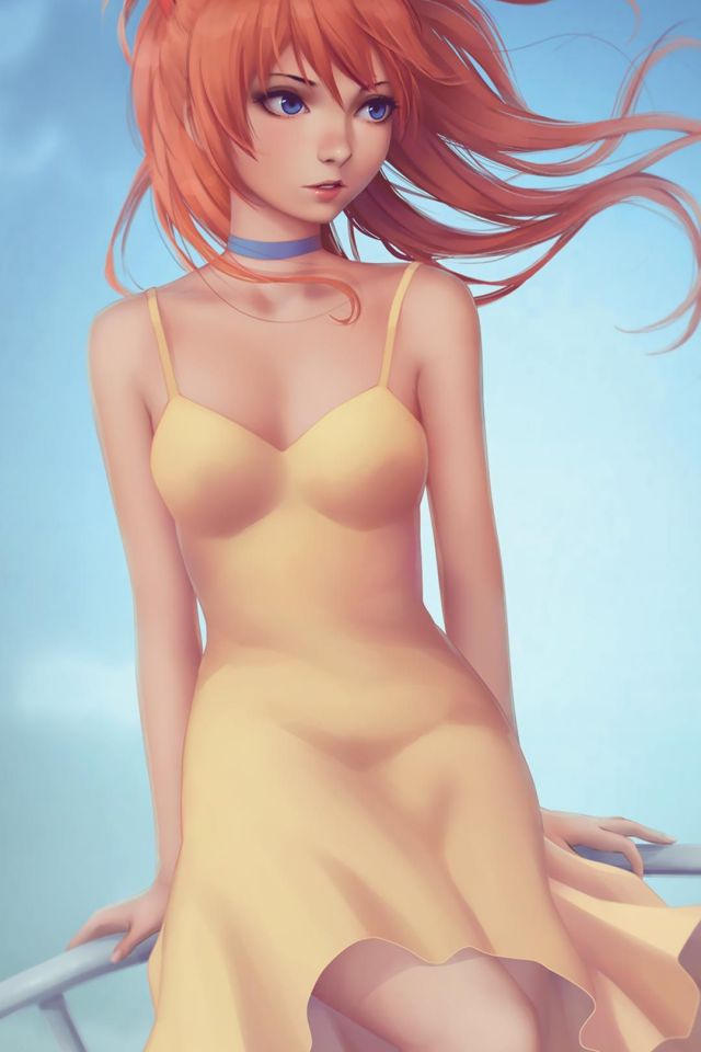 惣流·明日香·兰格雷短裙性感手机壁纸图片