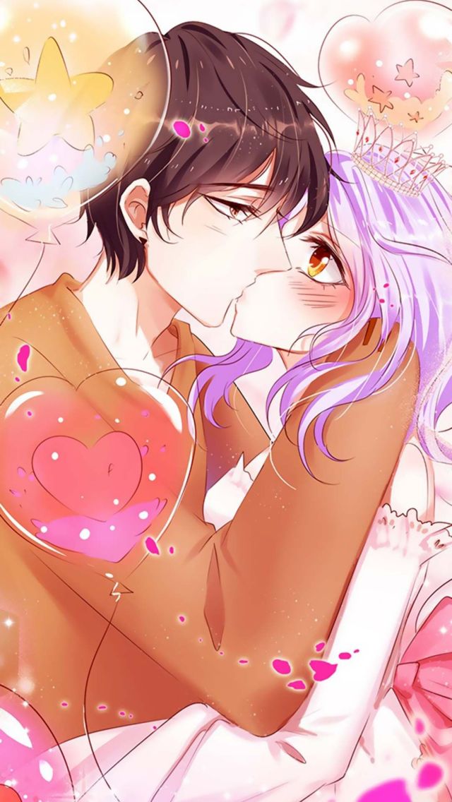 木小梨和男主林玖接吻的手机壁纸图片