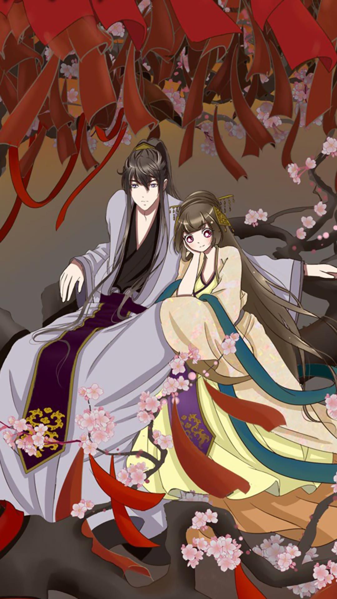 3张《通灵妃》千云兮和王爷夜幽冥在一起的情侣手机壁纸图片（2）