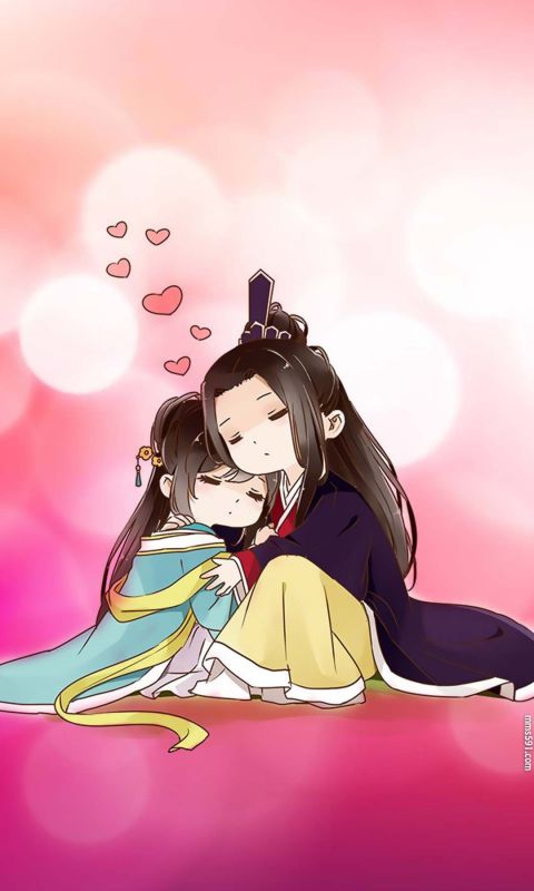 帝王侧女主和太子浪漫可爱手机壁纸