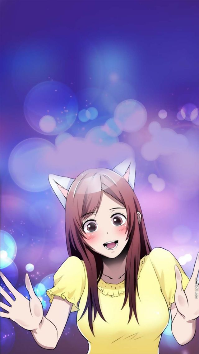 枕边的骗局女主心缘带着猫耳朵可爱图片手机背景