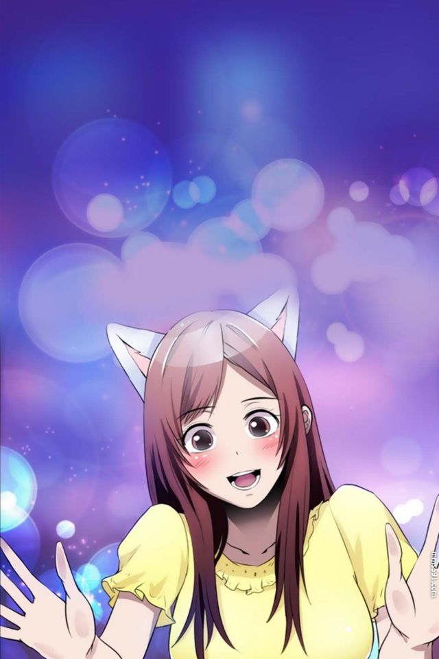 枕边的骗局女主心缘带着猫耳朵可爱图片手机背景