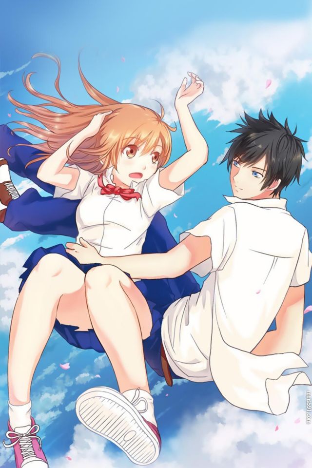 漫画初恋微甜男女主角夏彩夕和莫泽阳高清情侣图片手机壁纸（4）