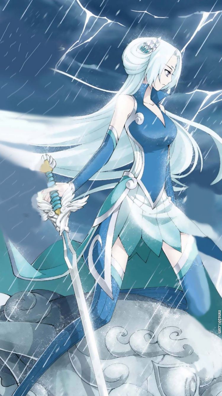 斗破苍穹云岚宗主云韵拿剑全身图片手机背景