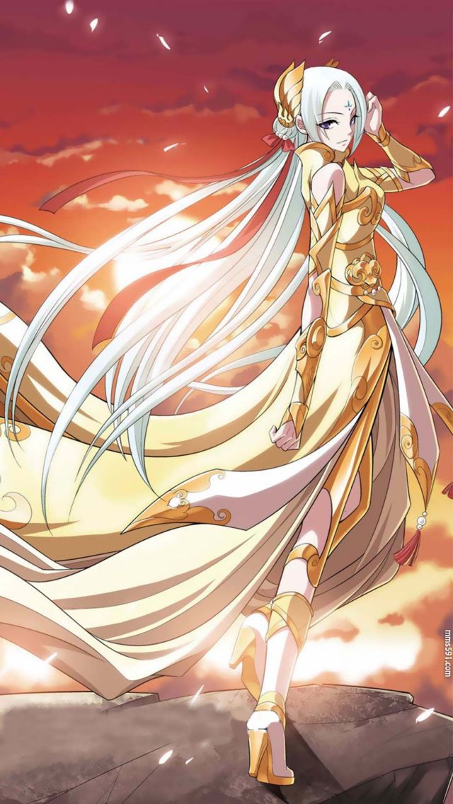 斗破苍穹云韵穿着黄金圣斗士一样的衣服手机图片