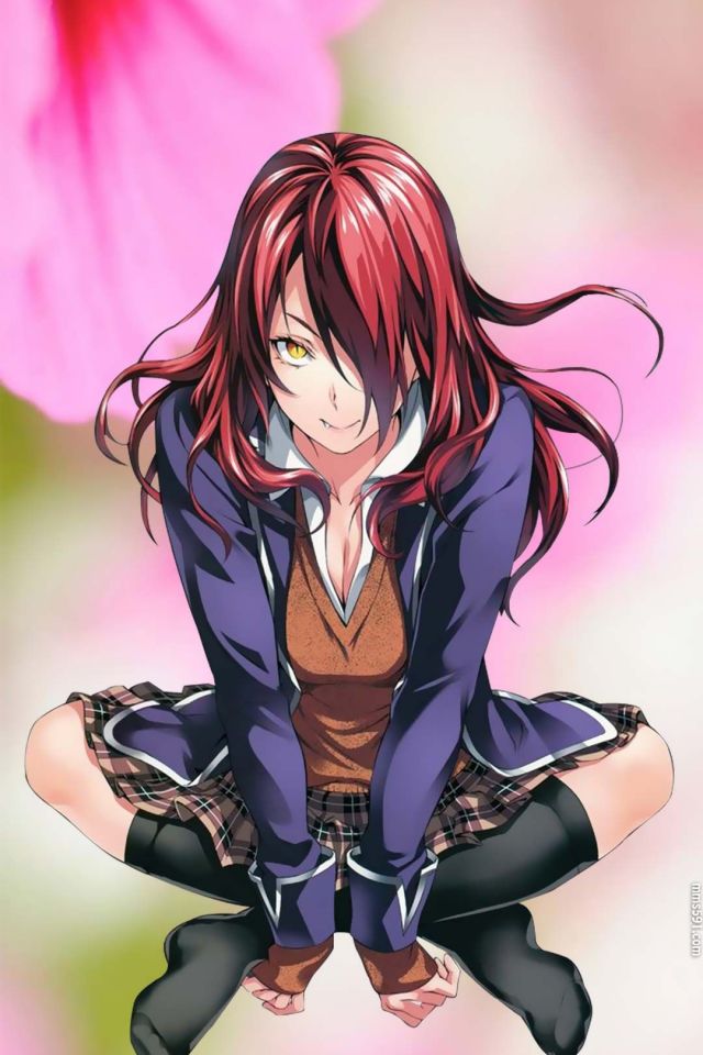 食戟之灵红头发美女虎牙小林龙胆手机壁纸图片（3）