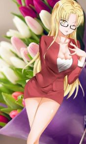女子学院的男生戴眼镜美女校长宋丽性感图片手机壁纸（3）