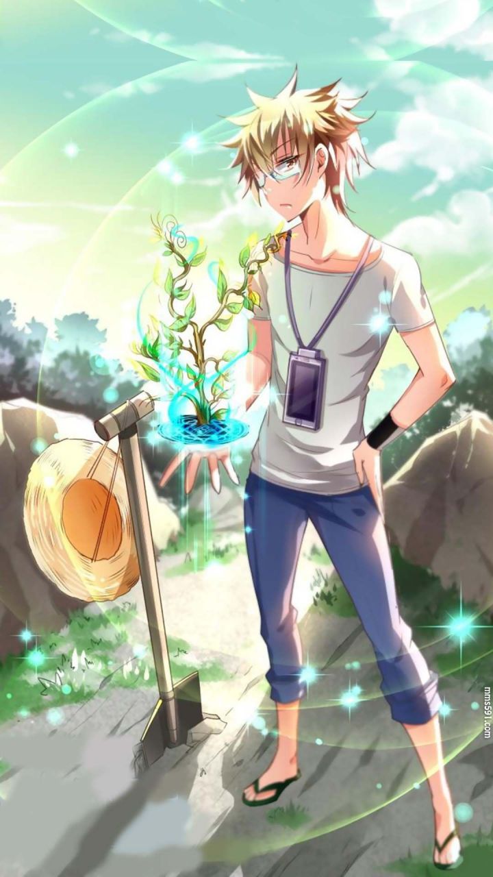 《妖精种植手册》男主角园丁和第一个妖精墨绯手机壁纸图片