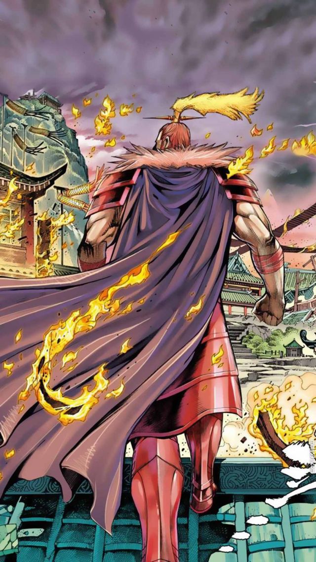 漫画西行纪三眼神将杨戬霸气图片手机壁纸大全（3）