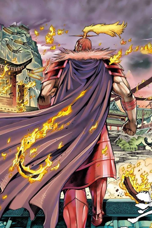 漫画西行纪三眼神将杨戬霸气图片手机壁纸大全（3）