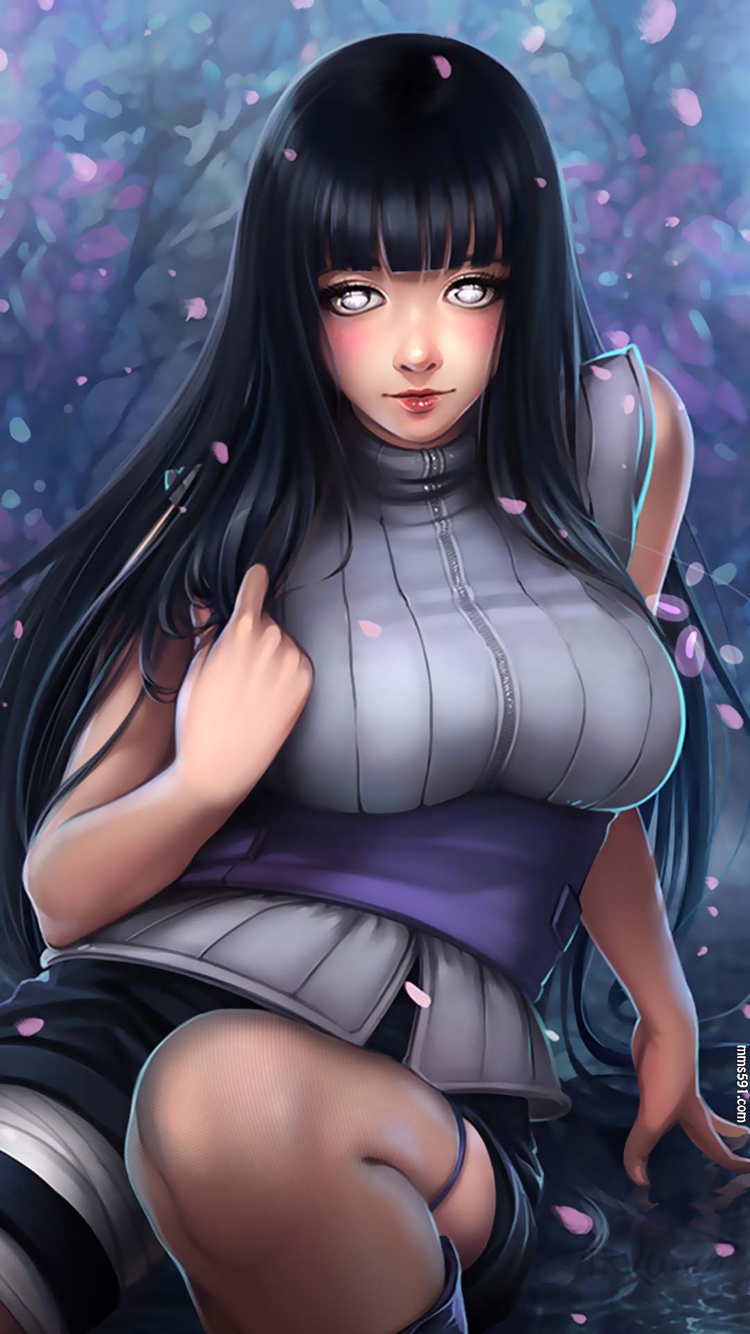 8张高清1080p长发女孩日向雏田手机壁纸