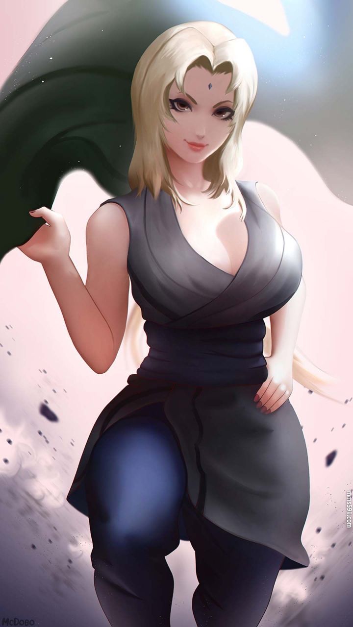 火影忍者纲手姬千手纲手巨乳全身性感福利手机壁纸图片（3）