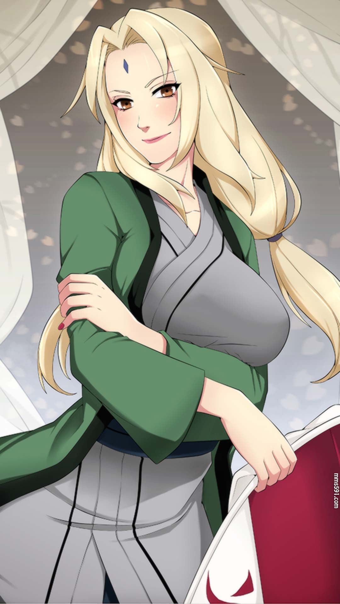 火影忍者纲手姬千手纲手巨乳全身性感福利手机壁纸图片（2）