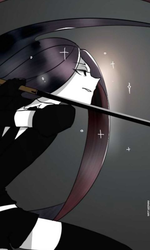 宝石之国长长的黑色头发圆粒金刚石波尔茨Bort手机壁纸图片高清（9）