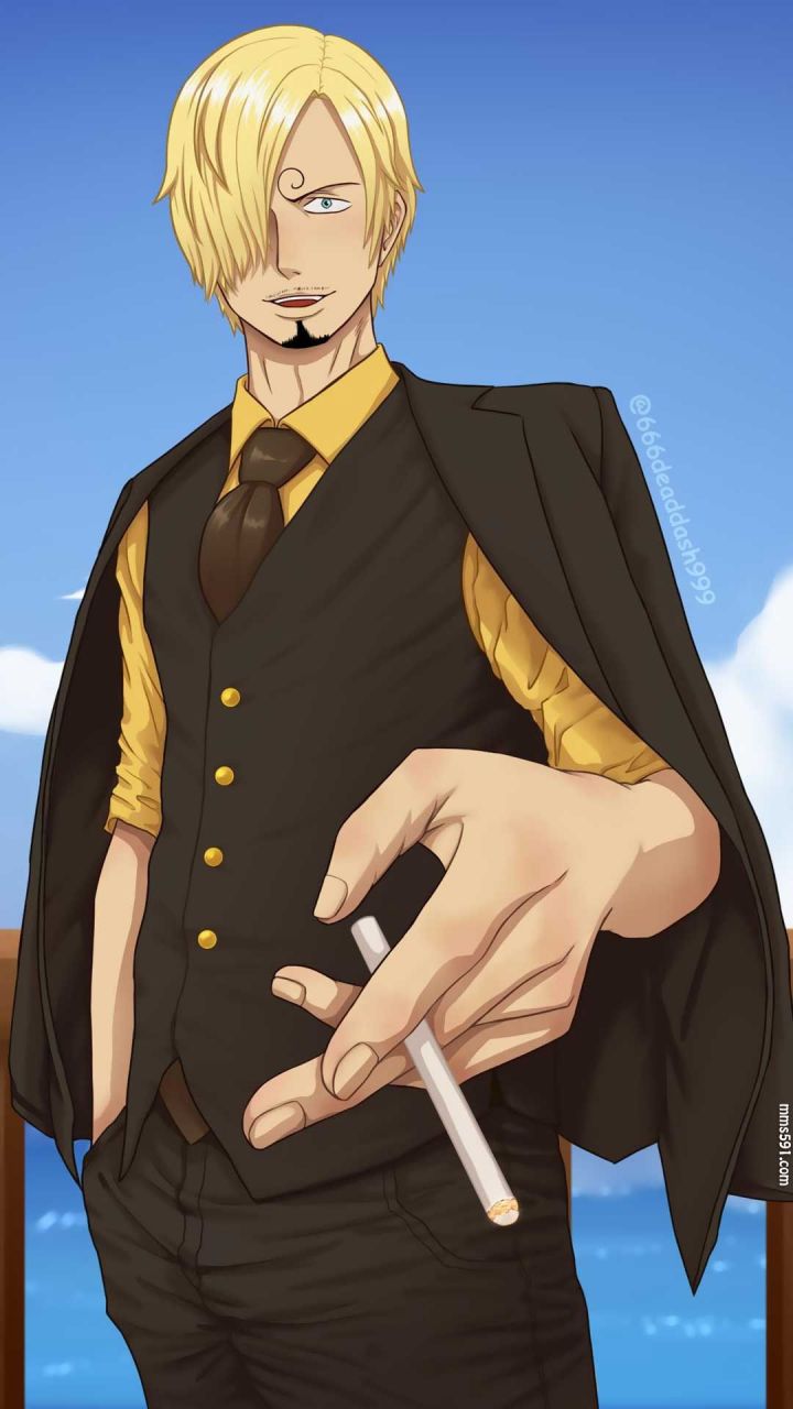 海贼王好色的厨师黑足文斯莫克·山治手机图片壁纸大全（9）