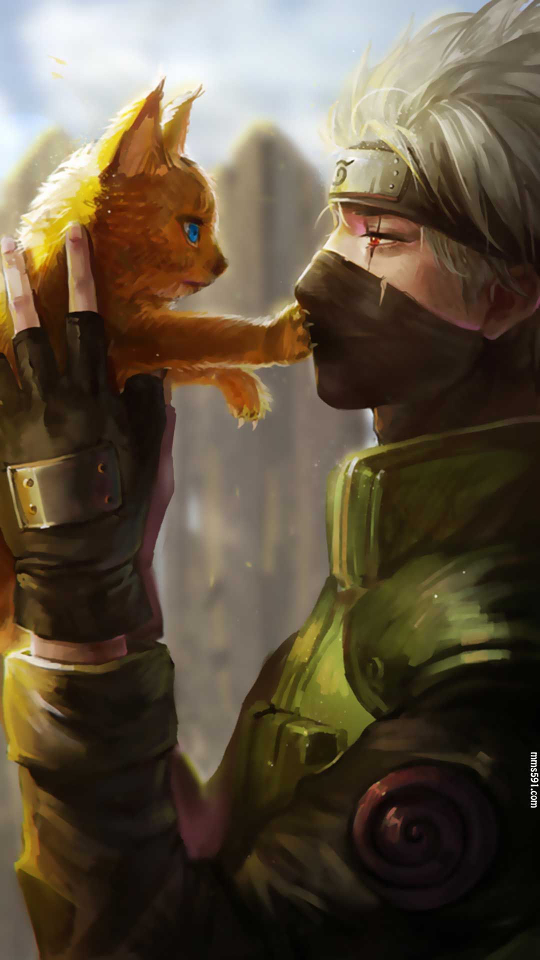 火影忍者六代目火影拷贝忍者旗木卡卡西手机壁纸图片（2）