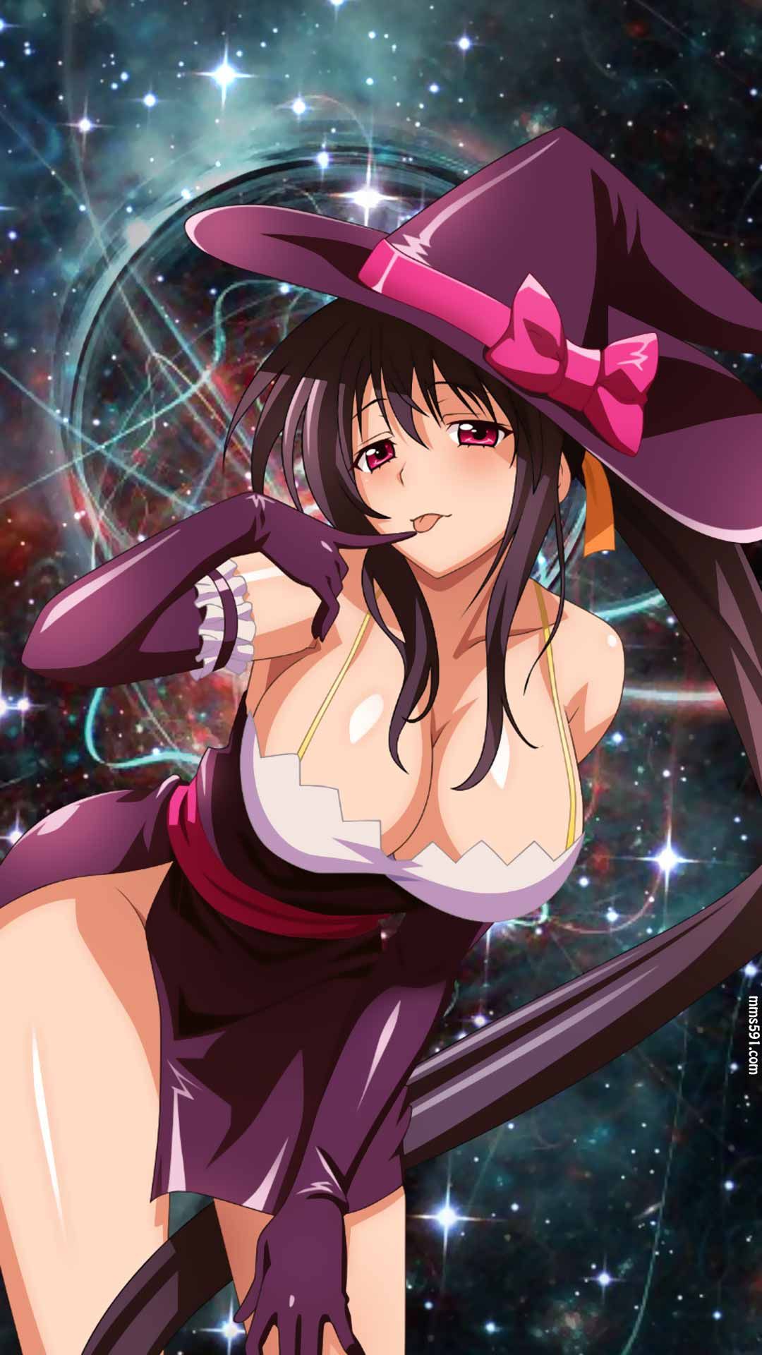 恶魔高校D×D副部长，皇后职阶的雷之巫女姬岛朱乃性感手机壁纸图片（6）