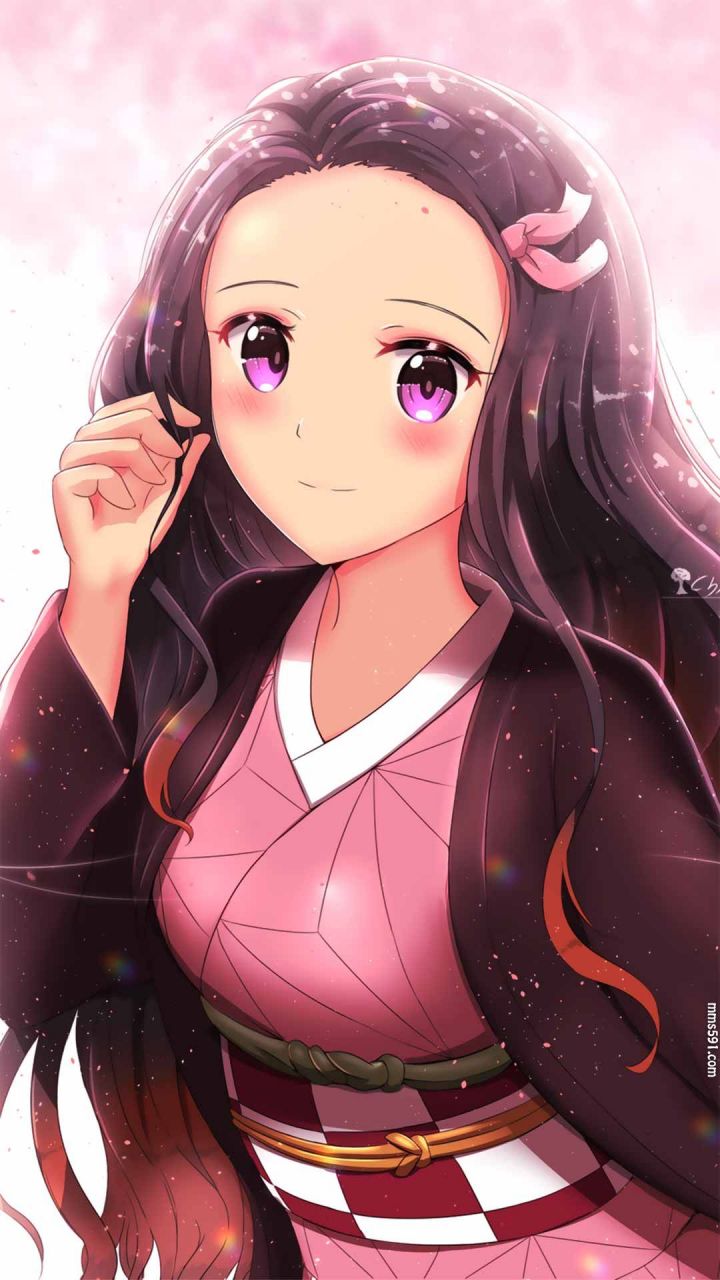 鬼灭之刃女主角灶门祢豆子可爱与性感妹妹同人手机图片壁纸集（6）