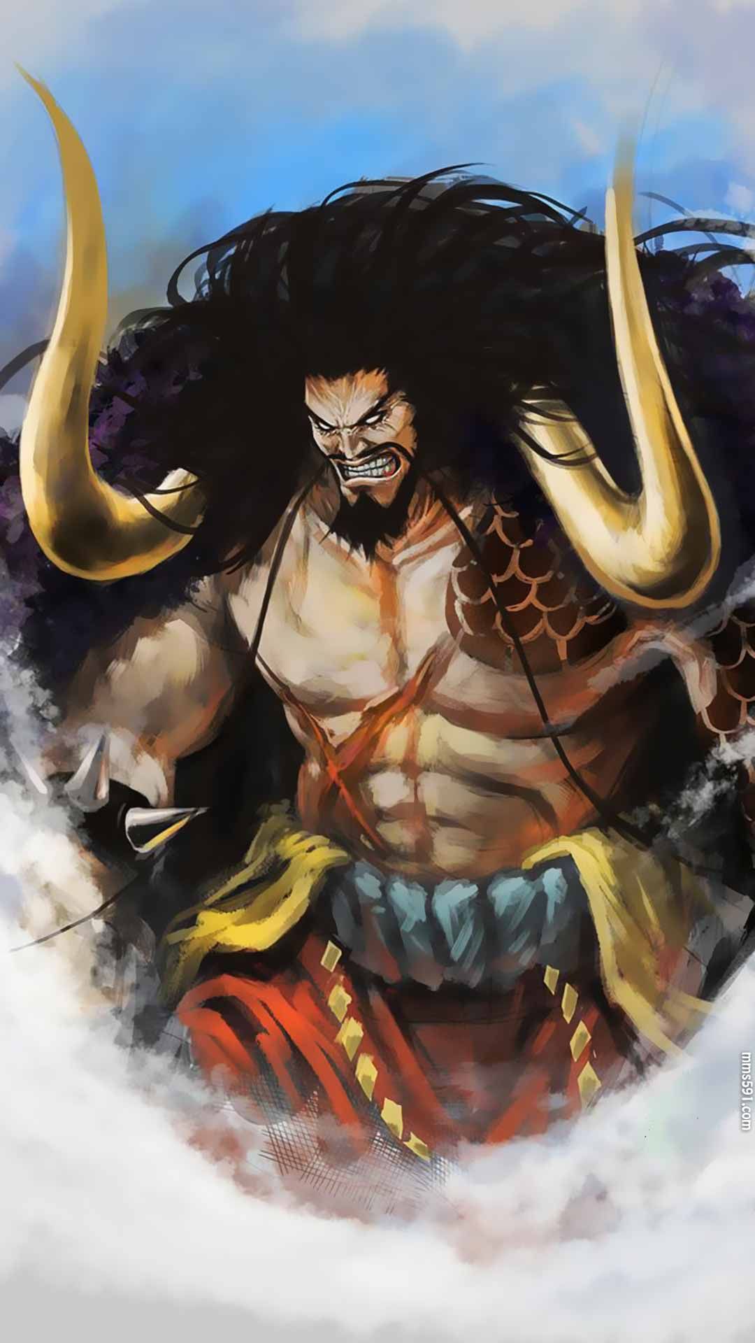 海贼王最强生物四皇百兽凯多龙形态kaido1080手机壁纸图片集（3）