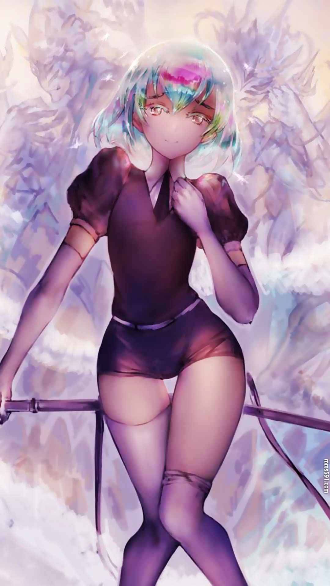 宝石之国短发美女钻石高清手机壁纸图片（2）