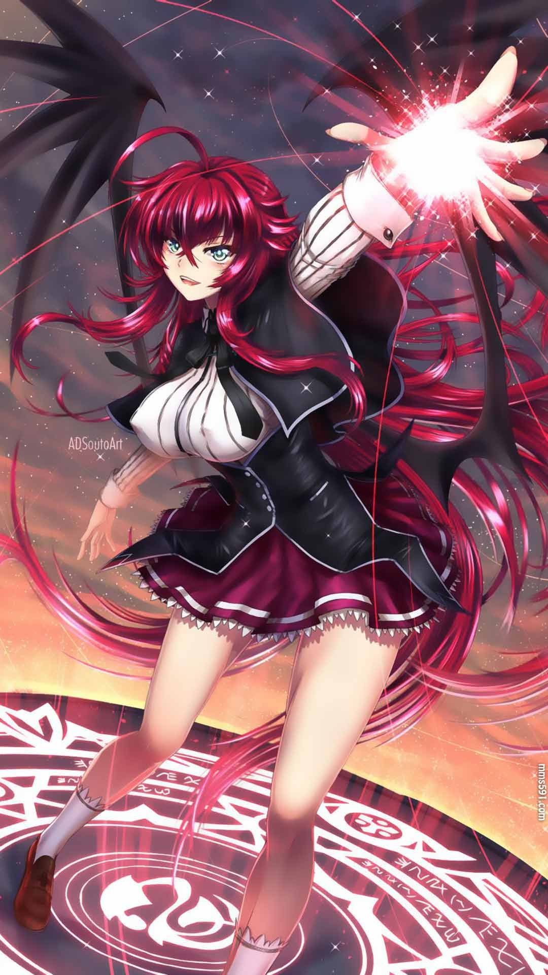 恶魔高校女主角灭杀姬莉亚丝·吉蒙里巨乳性感手机壁纸图片（4）