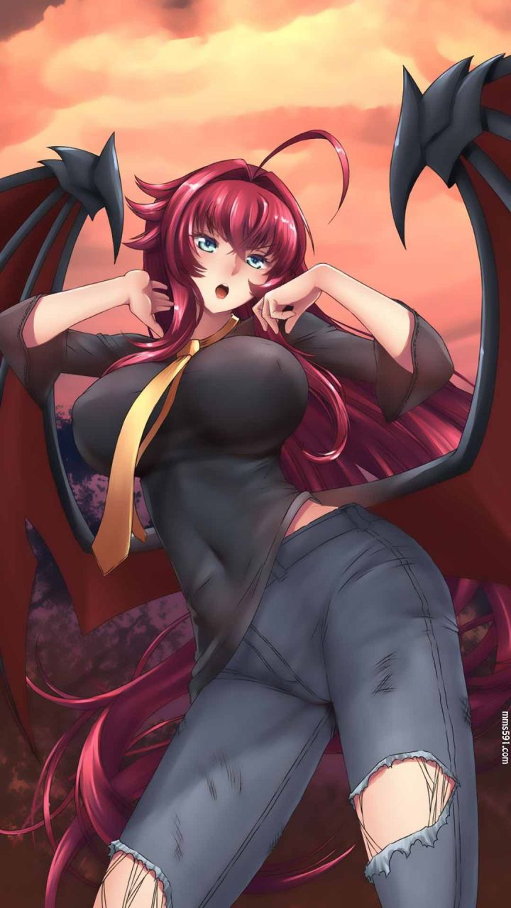 恶魔高校女主角灭杀姬莉亚丝·吉蒙里巨乳性感手机壁纸图片（6）