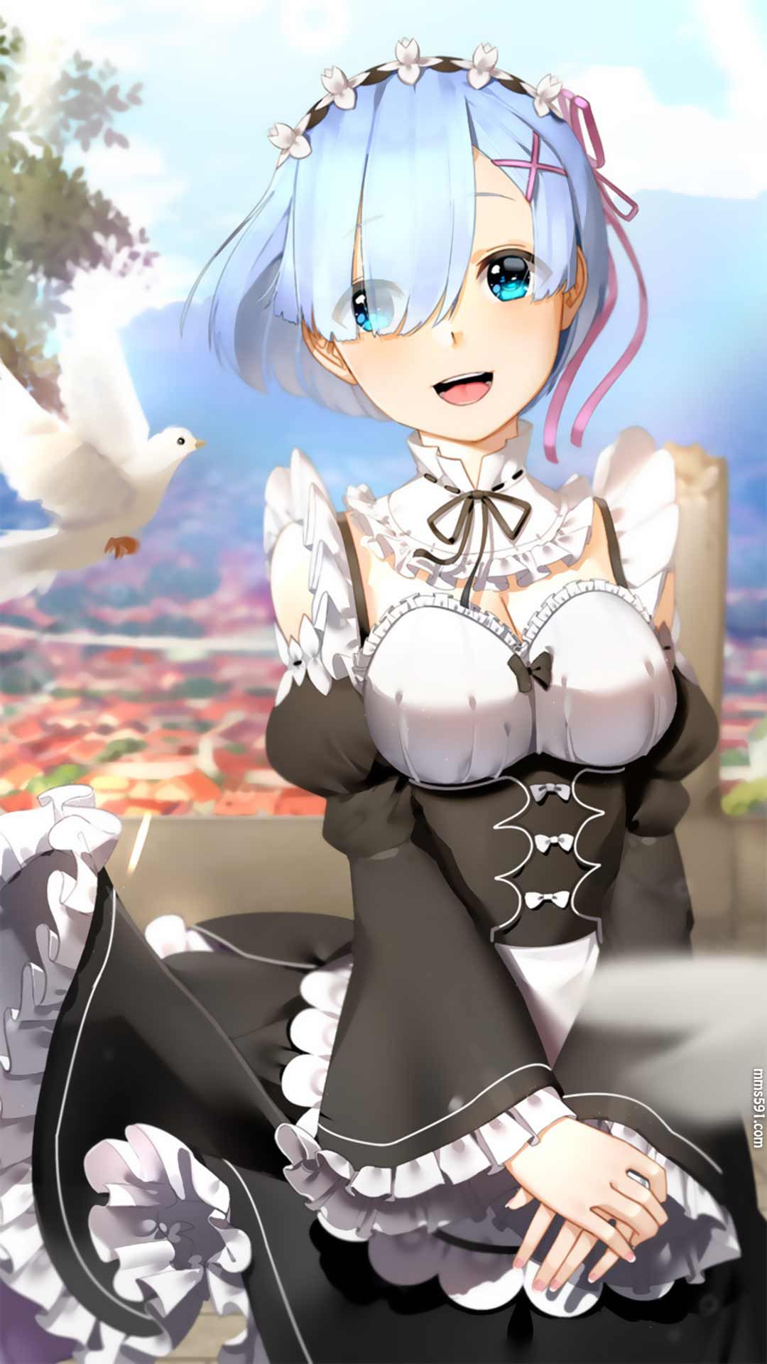 Re:从零开始的异世界生活蓝头发女仆雷姆Rem手机壁纸图片大全