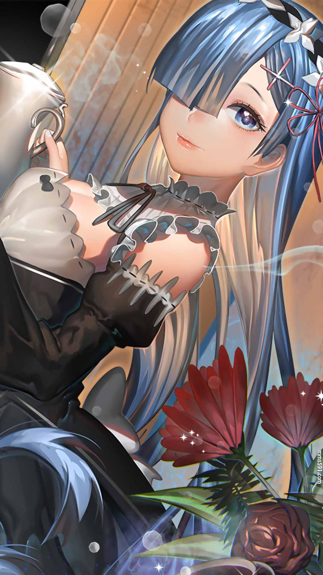 Re:从零开始的异世界生活蓝头发女仆雷姆Rem手机壁纸图片大全（11）