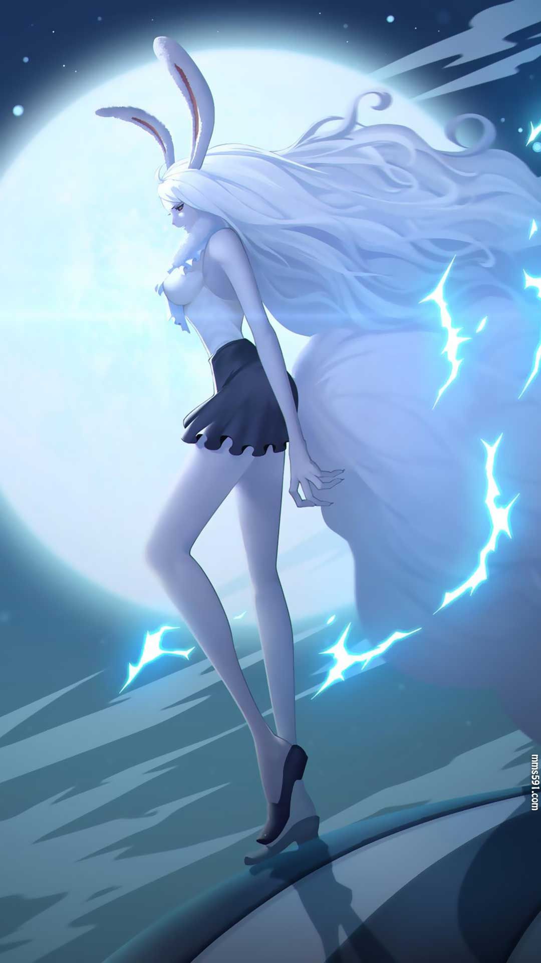 海贼王毛皮族兔女加洛特满月狮变形最新高清手机壁纸图片（4）