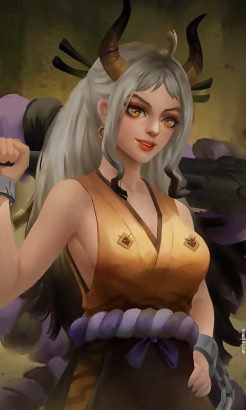 海贼王凯多的女儿大和最新彩色高清手机壁纸图片