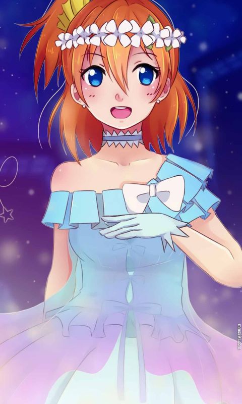 LoveLive!元气满满的冒失娘高坂穗乃果果可爱手机壁纸图片集（5）