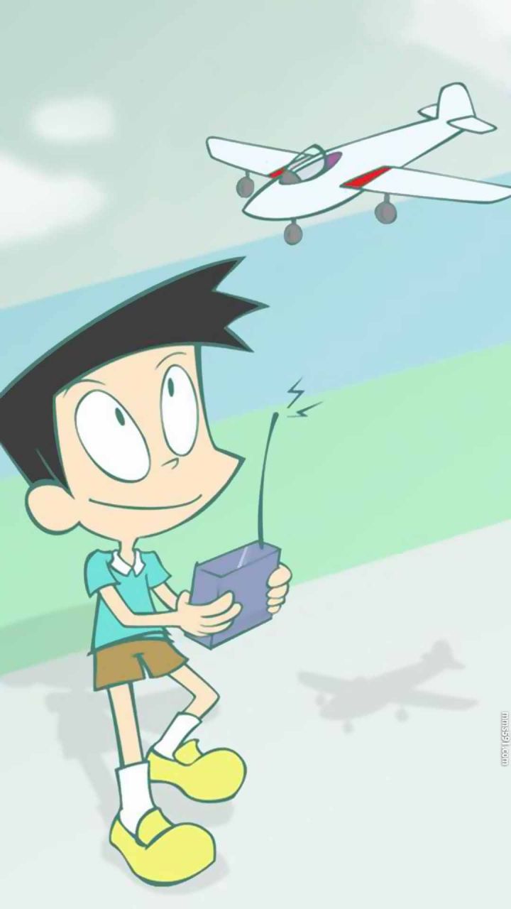 哆啦A梦有钱小子骨川小夫4张手机壁纸图片高清1080（3）