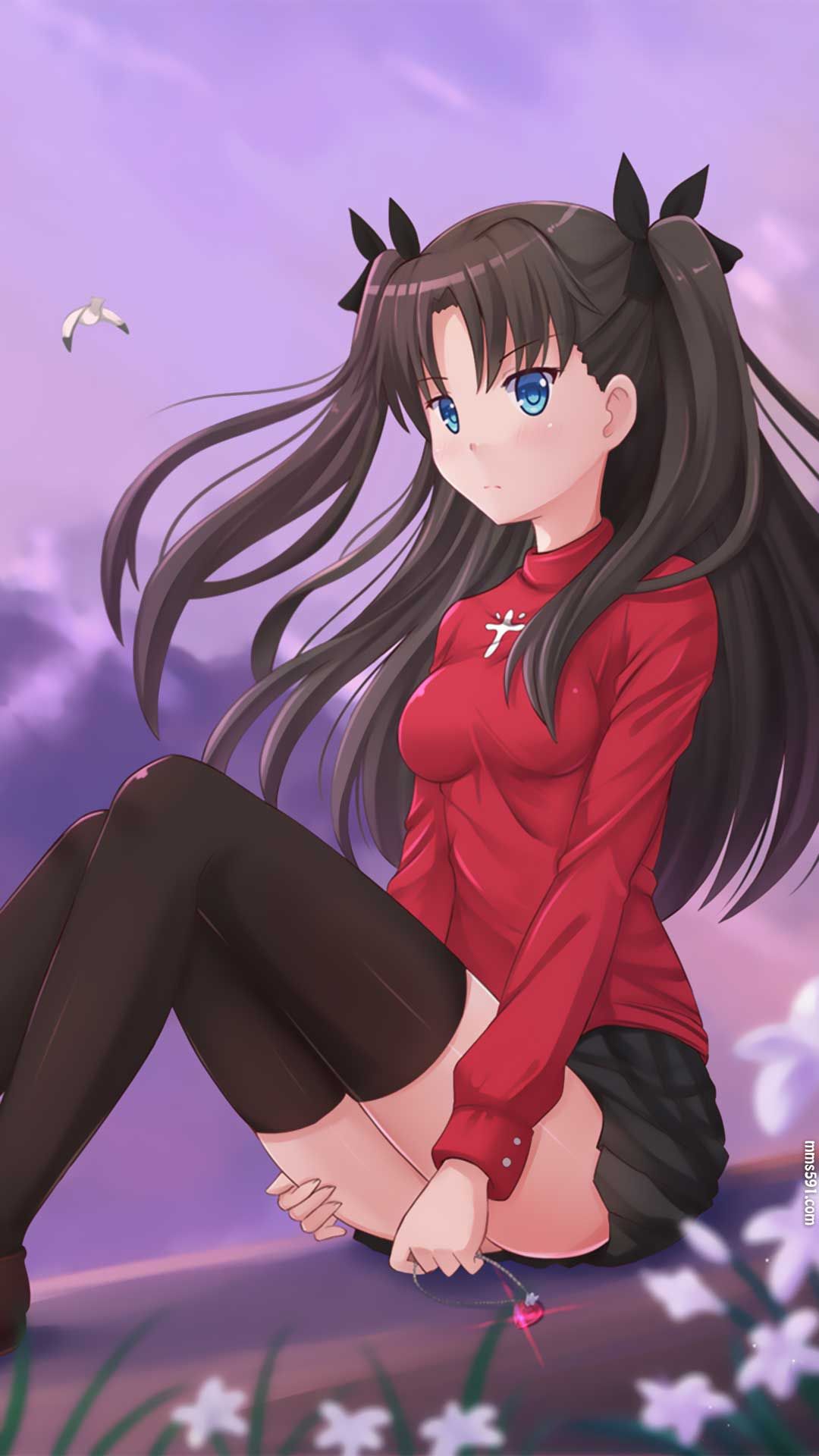 Fate/stay night动漫美女红色恶魔远坂凛手机壁纸图片集（3）