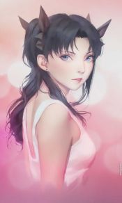 Fate/stay night动漫美女红色恶魔远坂凛手机壁纸图片集（10）
