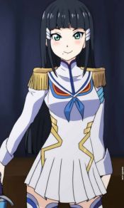 斩服少女学生会长黑色长发鬼龙院皐月手机壁纸图片（5）