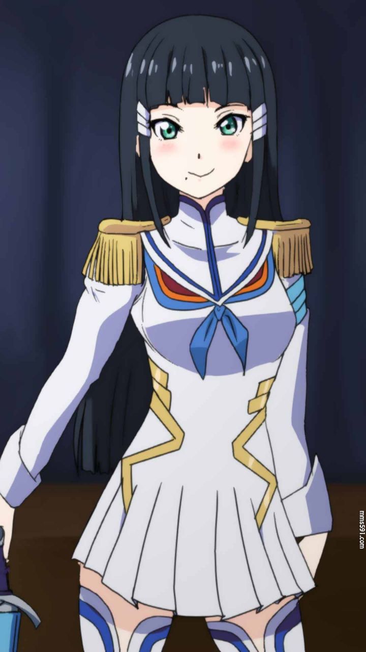 斩服少女学生会长黑色长发鬼龙院皐月手机壁纸图片（5）